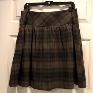 Larry Levine Plaid Skirt